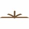 Ekena Millwork Redmond Smooth Timber Gable Bracket, Western Red Cedar, 108"W x 36"H x 1 1/2"D x 5 1/2"F, 8/12 Pitch GBW108X36X0206RED00SWR - alternate 3